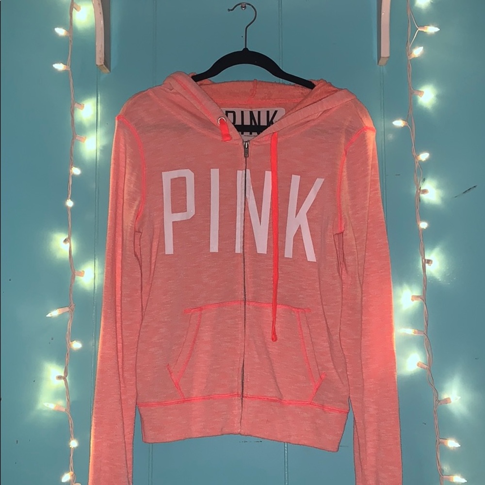 Pink hoodie sweater, Victoria secret, $10